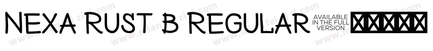Nexa Rust b Regular字体转换
